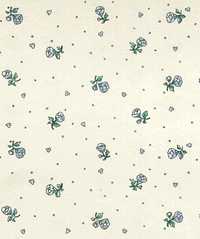 Dollhouse Miniature Wallpaper, Petite Fleur, Cream